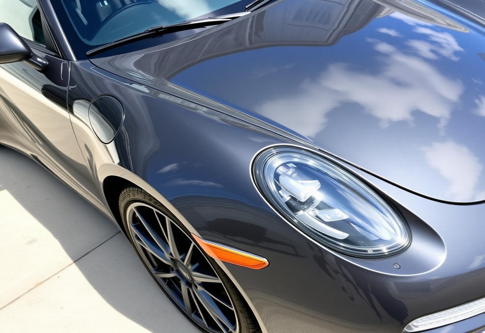 Sports car after full detail