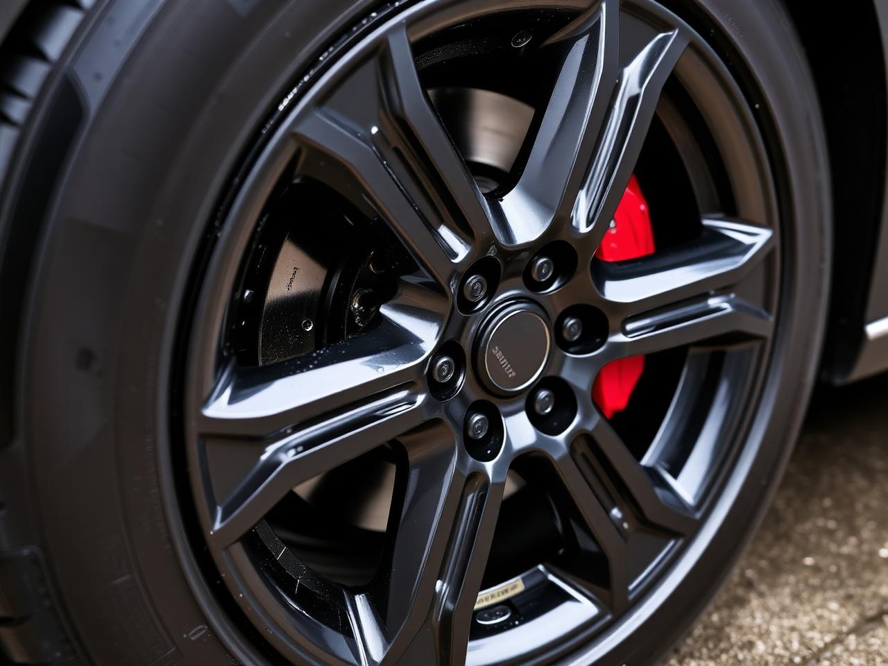 Detailed alloy wheel